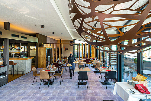 Das Restaurant Liga wurde im Mai neu eröffnet und bietet nicht nur sportaffinen Gästen eine internationale, gepflegte Küche.