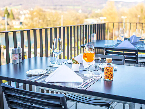 Rooftop-Terrasse vom neuen Restaurant «Zollhuus».