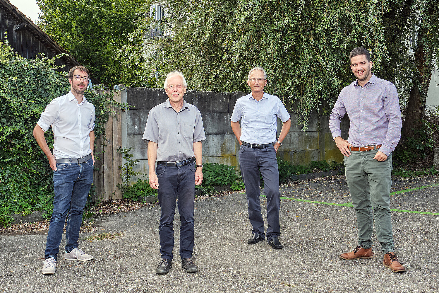 Der aktuelle Vorstand (v.l.n.r.): Marcel Früh, Richard Schmocker, Davor Bratoljic und Alan Lama.