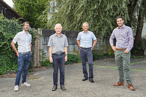 Der aktuelle Vorstand (v.l.n.r.): Marcel Früh, Richard Schmocker, Davor Bratoljic und Alan Lama.