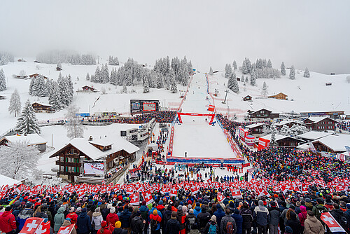 SCHWEIZ SKI WELTCUP ADELBODEN 2024