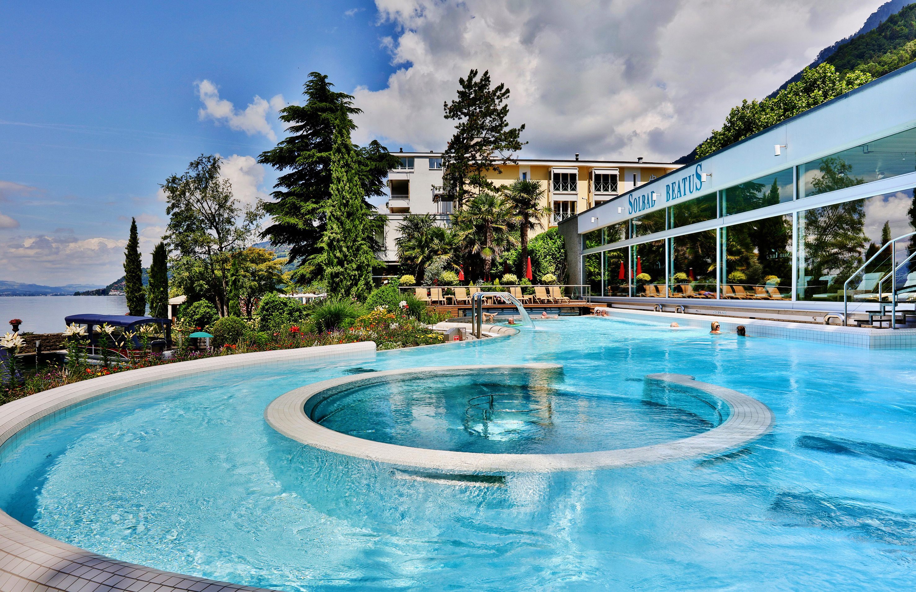 Das Sole-Aussenbecken.