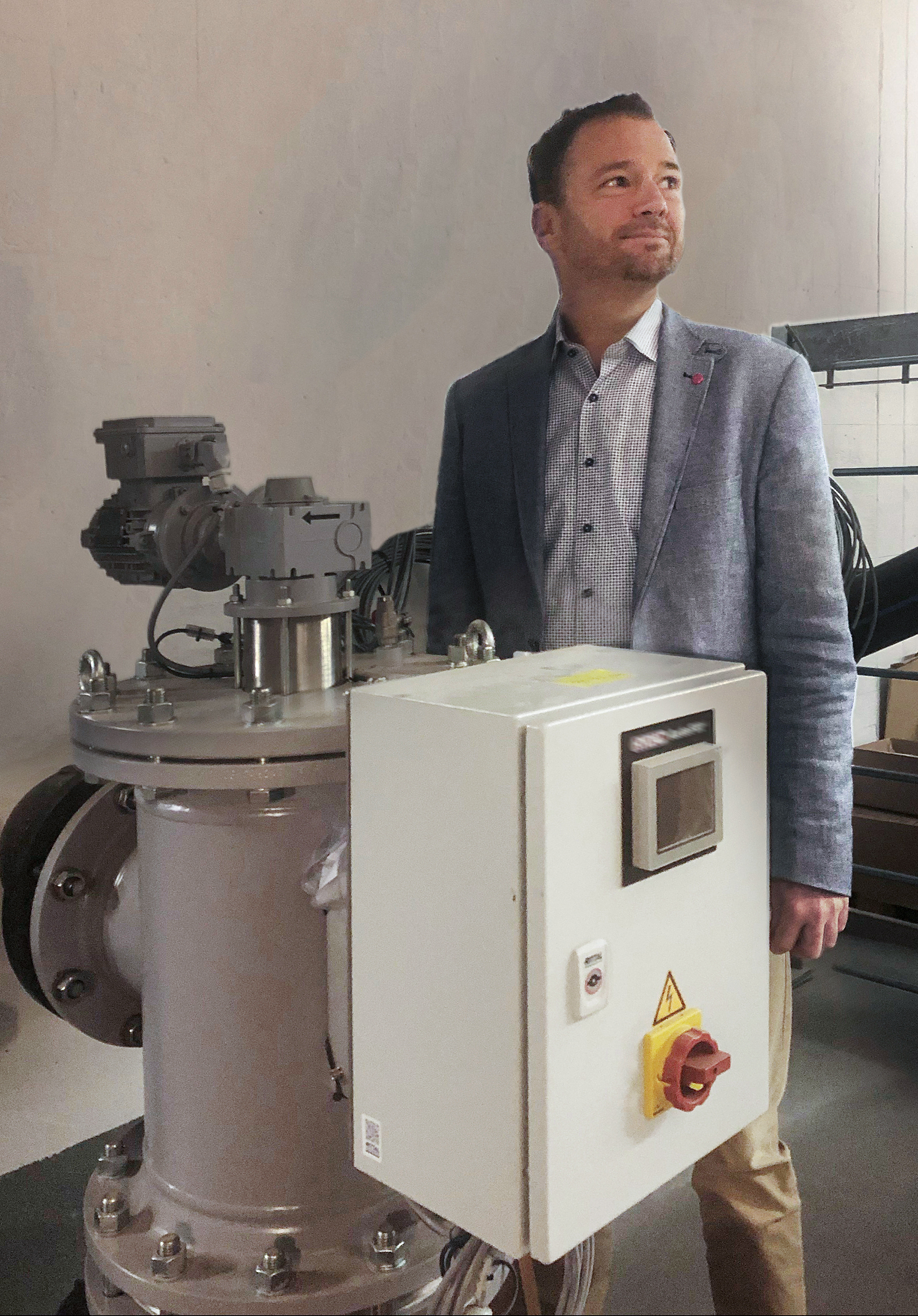 Philippe Baud, Mitglied der Geschäftsleitung der HLS-Hotels und die Seewasser-Wärmepumpe.