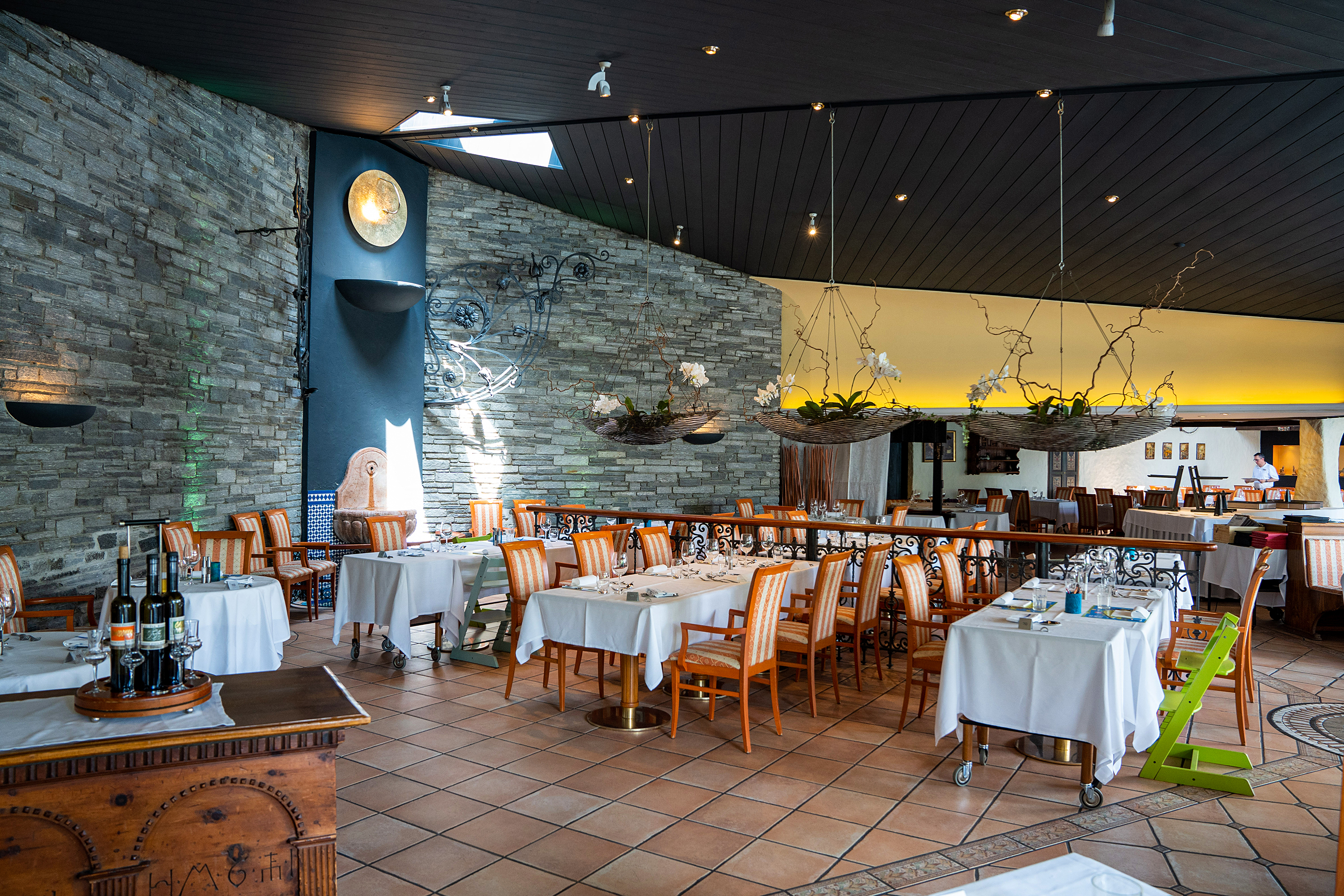 Das Restaurant Fontana ist den ganzen Tag durchgehend geöffnet.