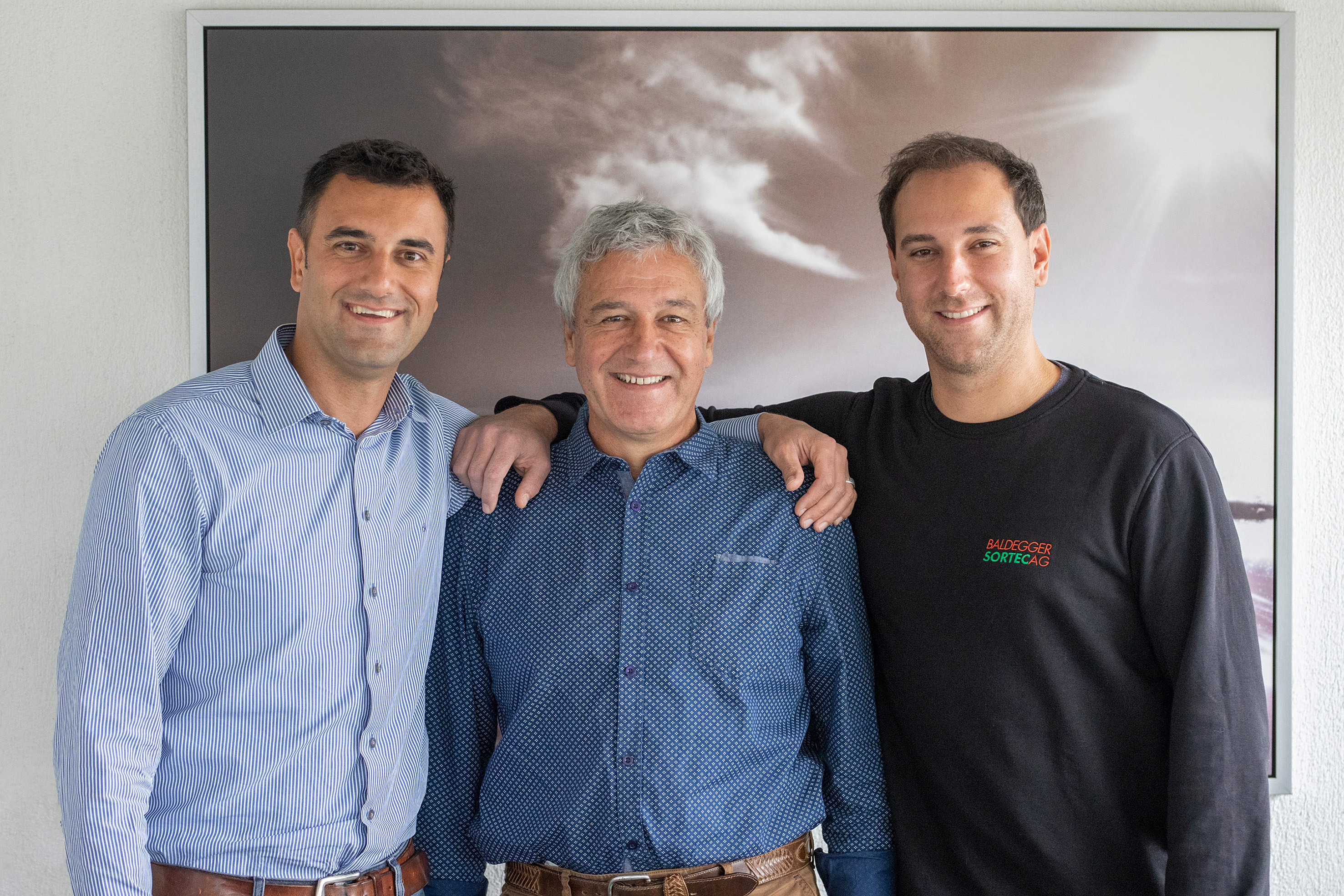 Kevin, Markus und Ron Ritschard (v.l.n.r.).