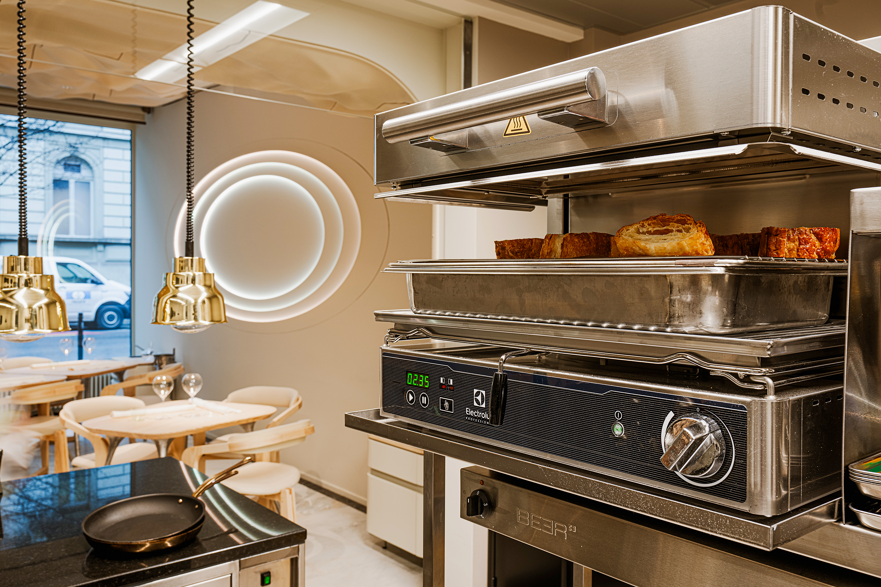 Mit dem Salamander lässt sich die optimale Temperatur dank hocheffizientem Heizsystem in wenigen Sekunden erreichen.