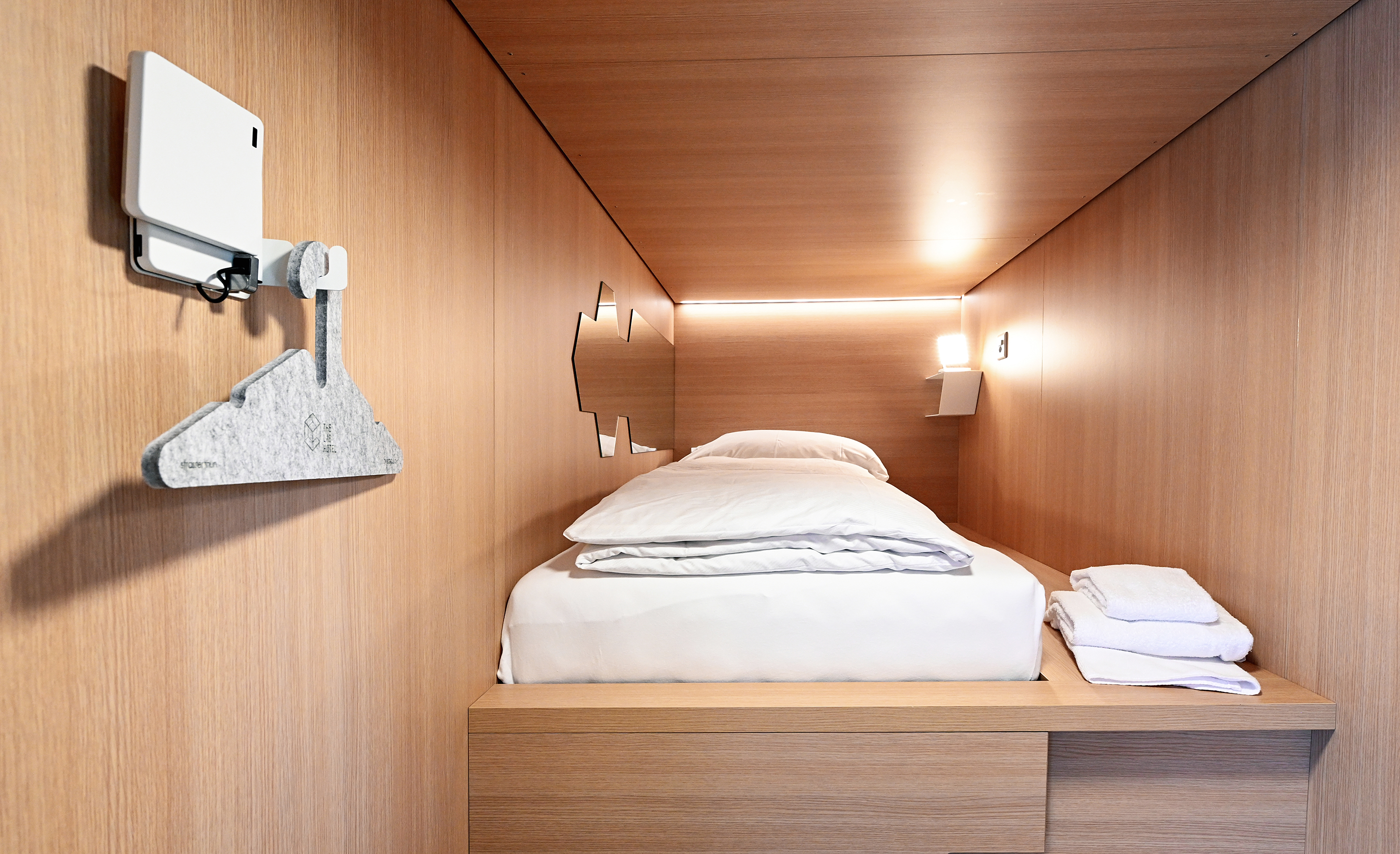 Die Kapselzimmer – klein, fein, günstig – sind der Klassenschlager im The Lab Hotel und übers Jahr hinweg zu 90 Prozent ausgelastet.