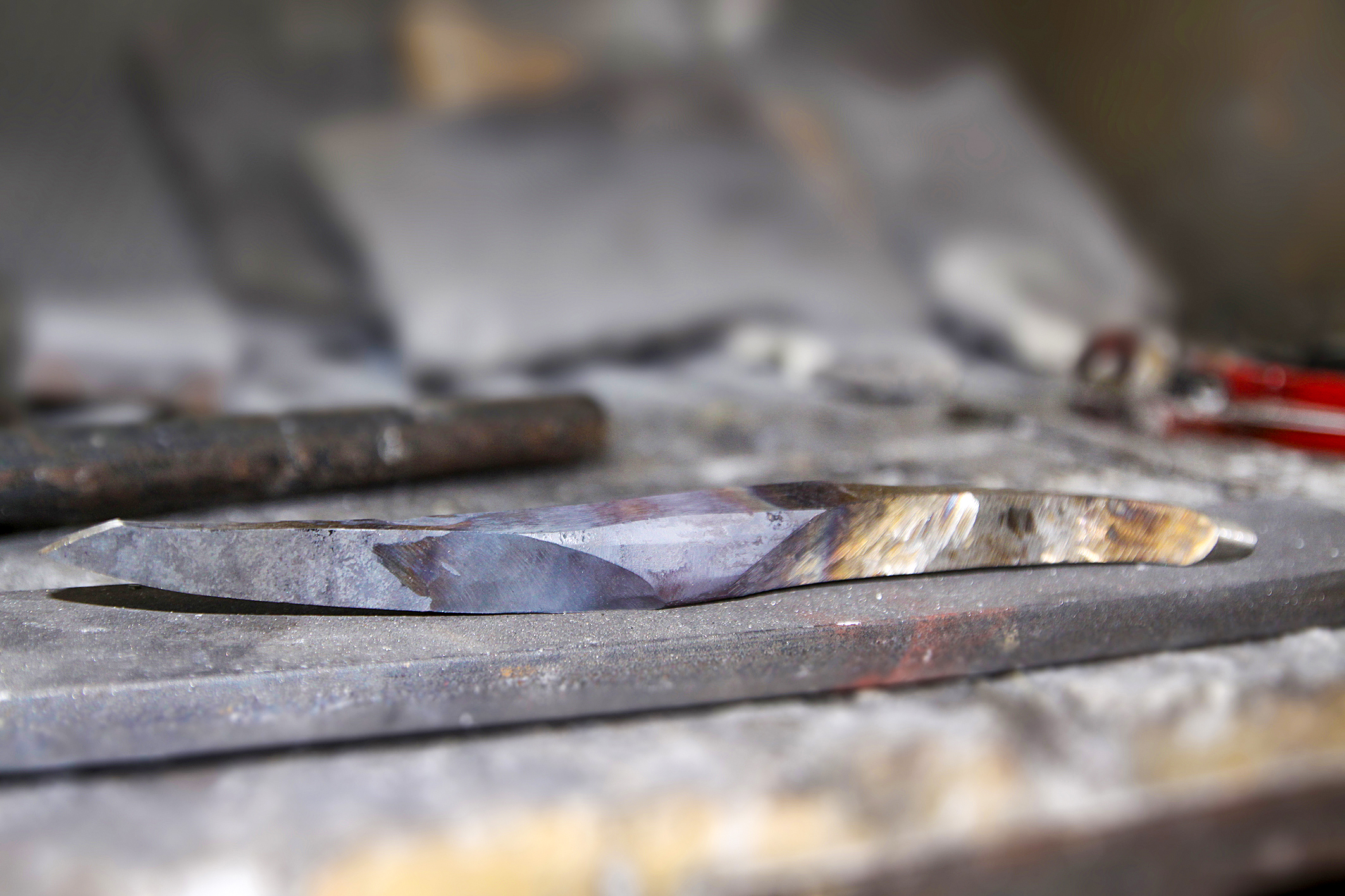 Der Prototyp des Steakmessers, das in Zusammenarbeit mit renommierten Schweizer Spitzenköchen entwickelt wurde.