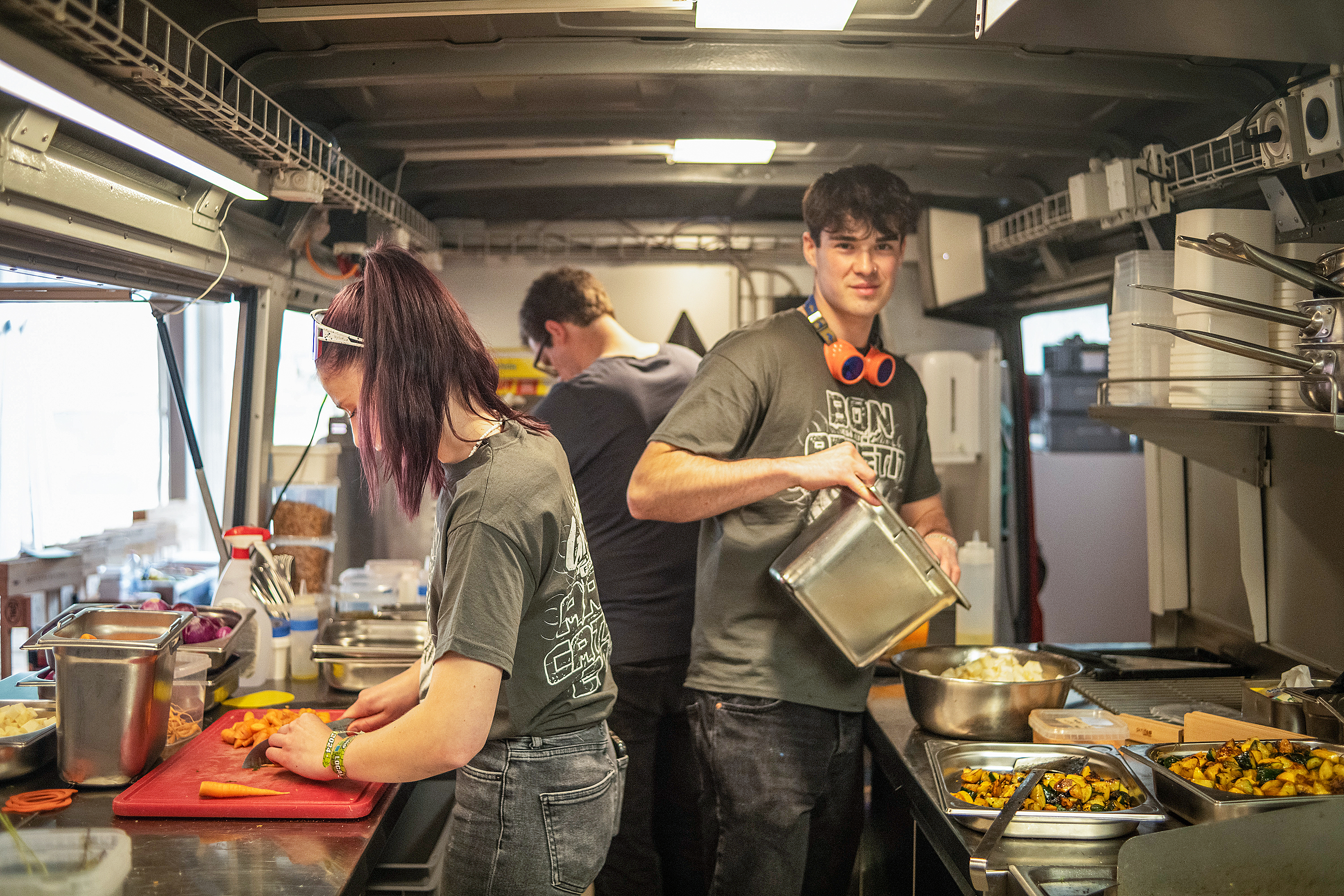 Hier werden die VIP-Gerichte vorbereitet.