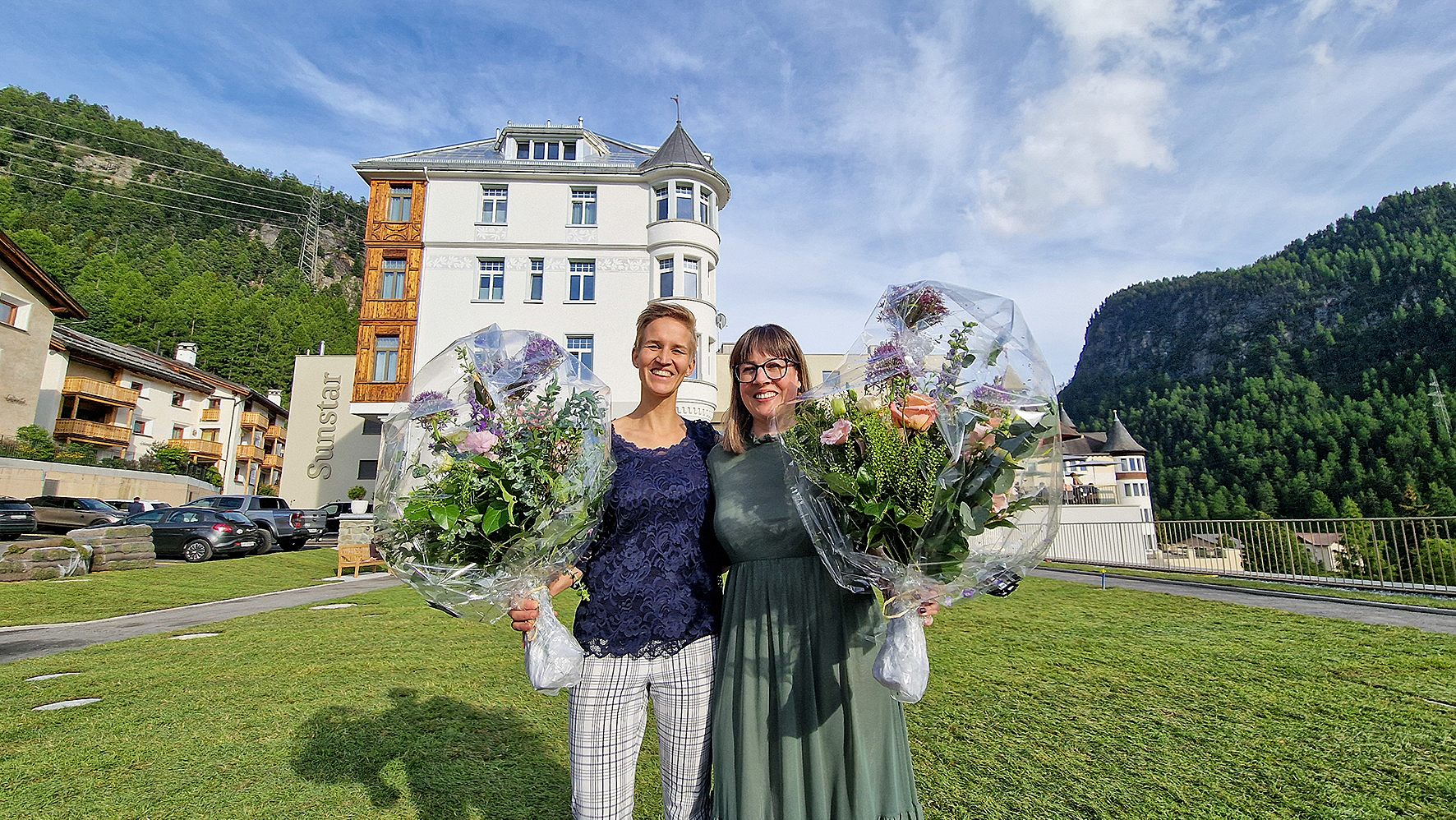 Die Gastgeberinnen Eva Leitner und Noëmie Ruckstuhl