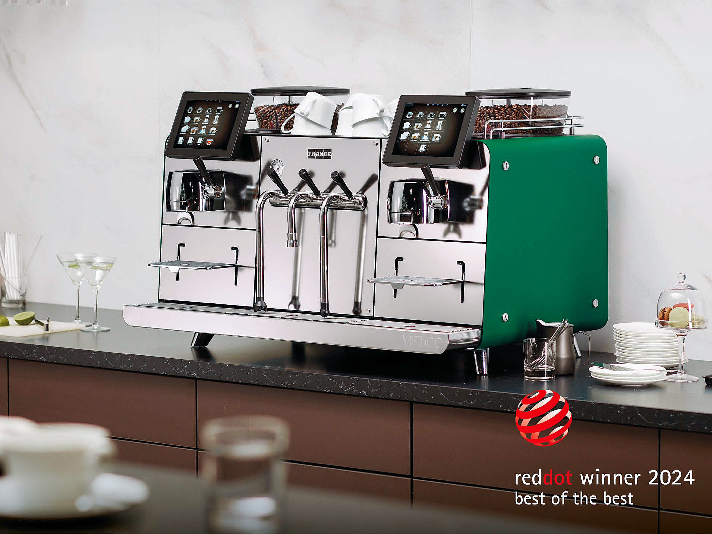 Franke Mytico wird zum Blickfang in jedem Ambiente.