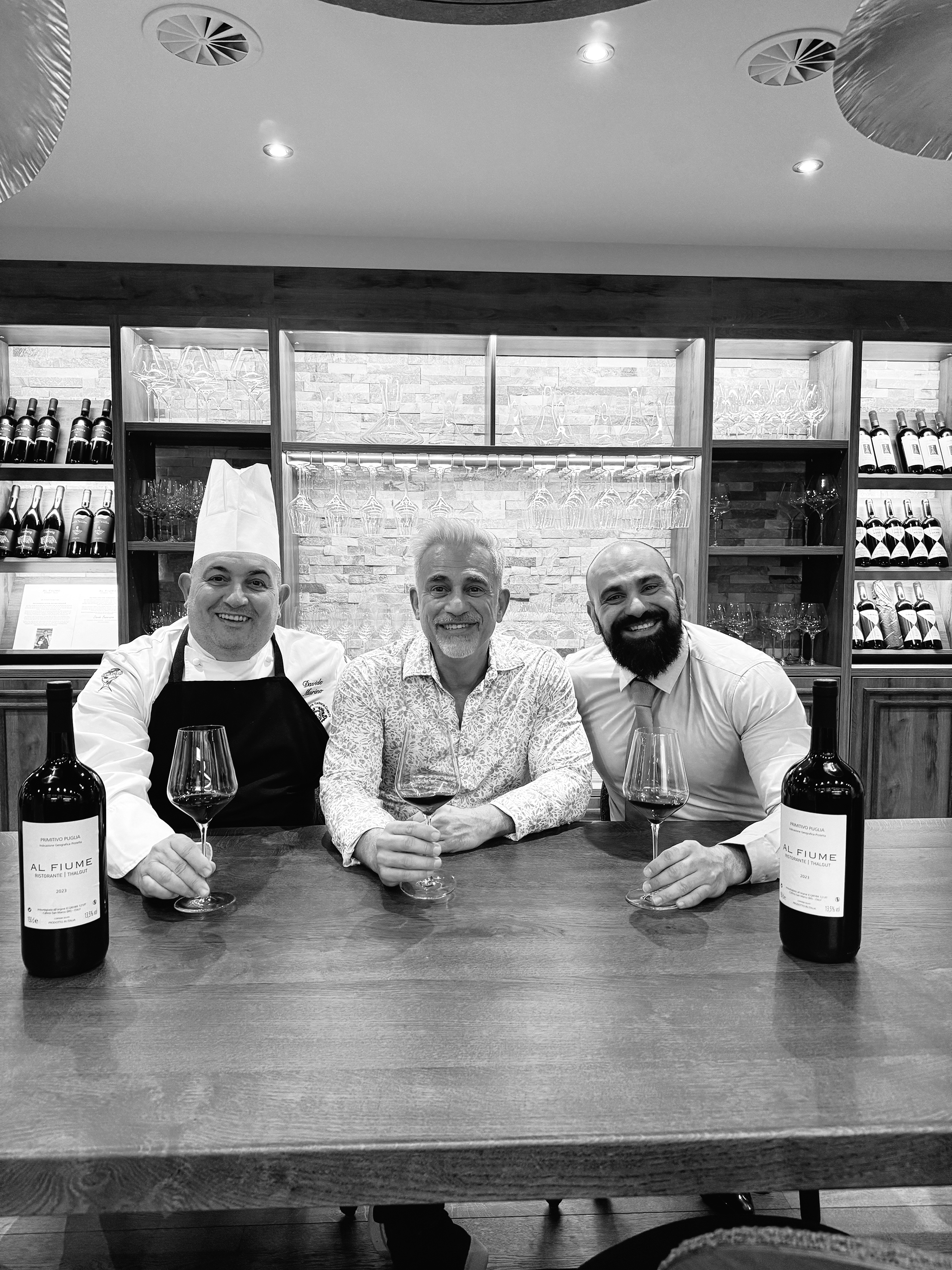 Das engagierte Team (v.l.): Küchenchef Davide Marino, Inhaber Gianni Lepore und Gastgeber Davide Buoncuore.