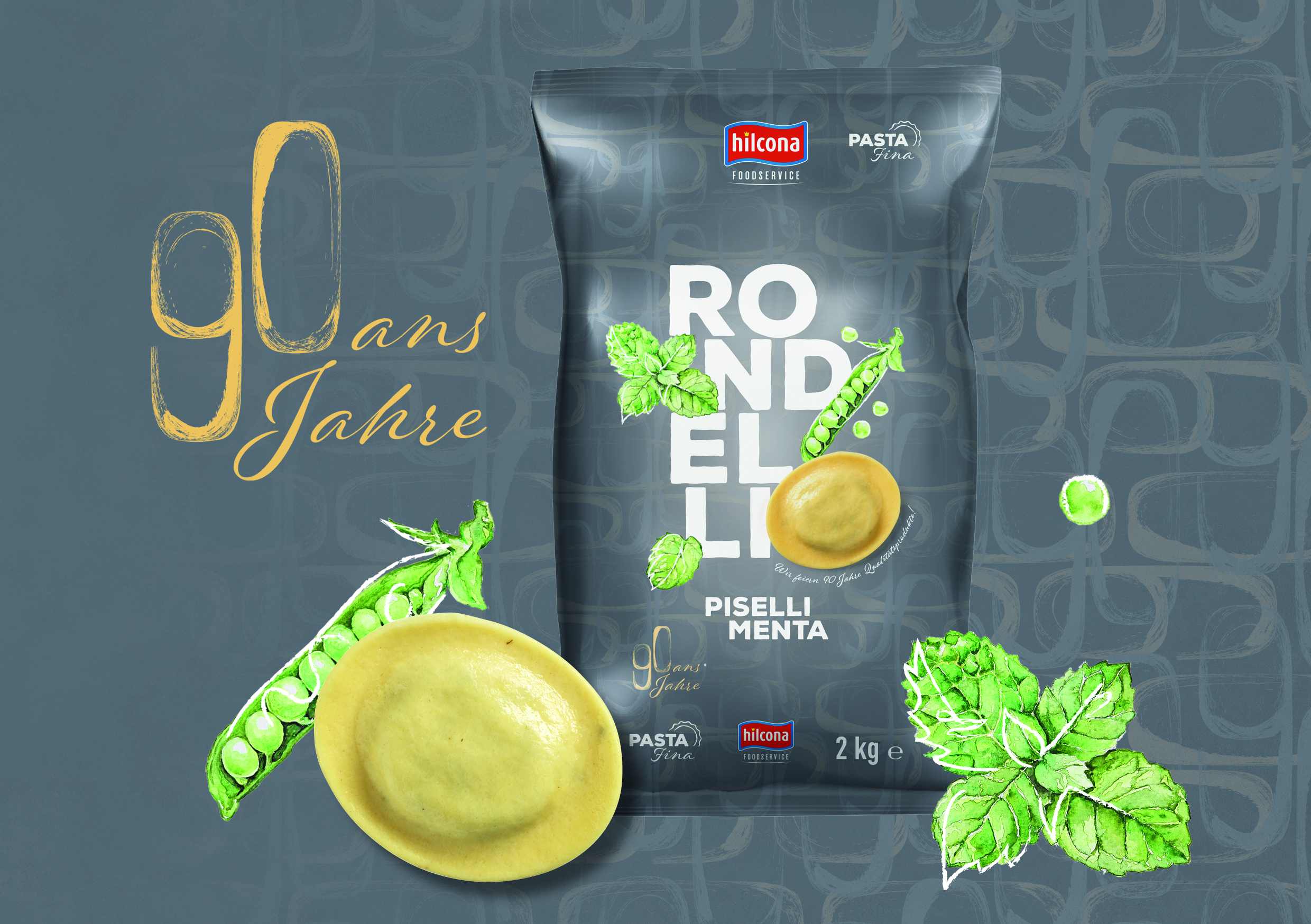 Die neue Jubiläums-Pasta «Rondelli Piselli Menta».