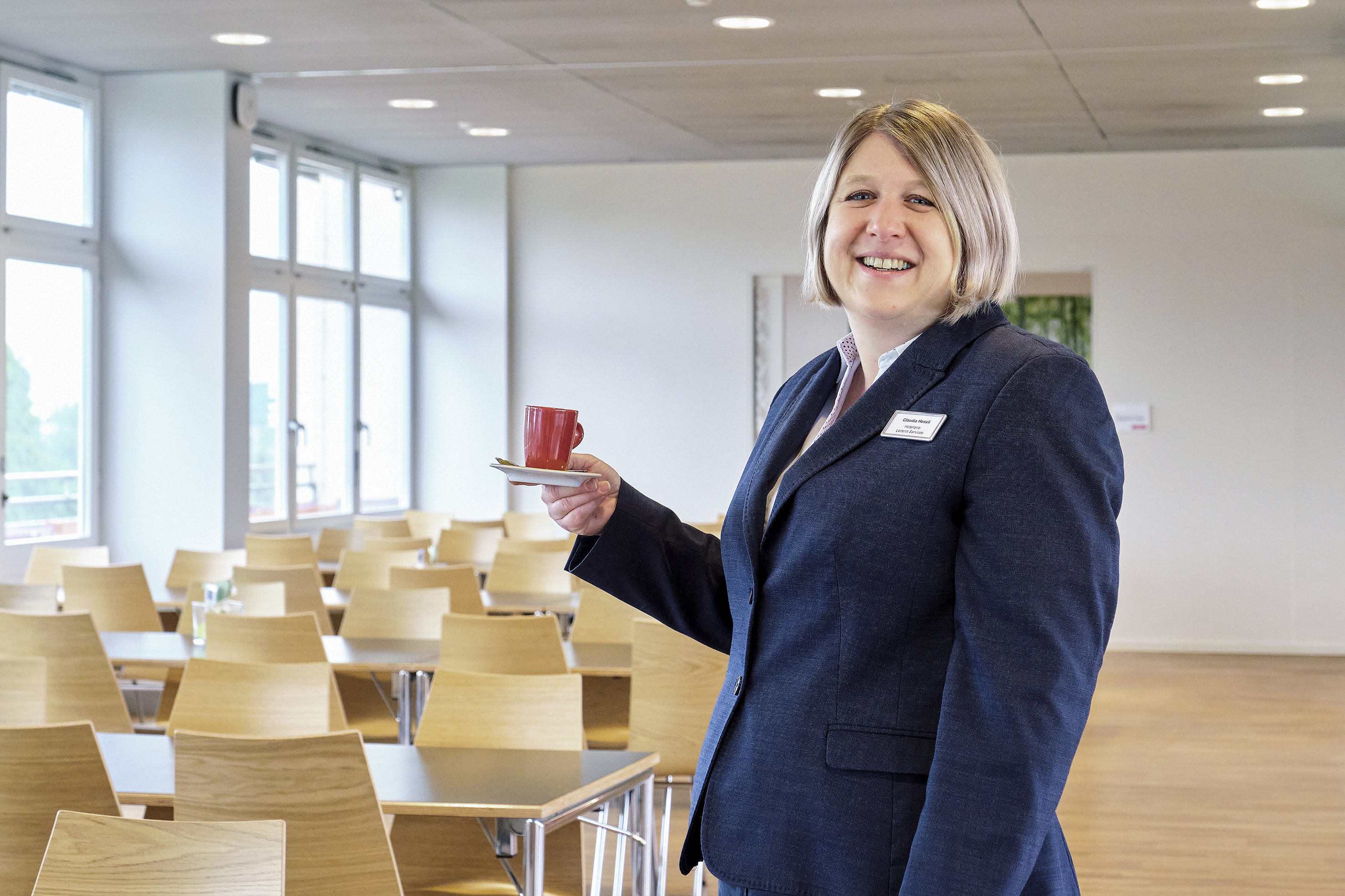 Claudia Hossli ist als Leiterin Services unter anderem für das Personalrestaurant im Claraspital verantwortlich.