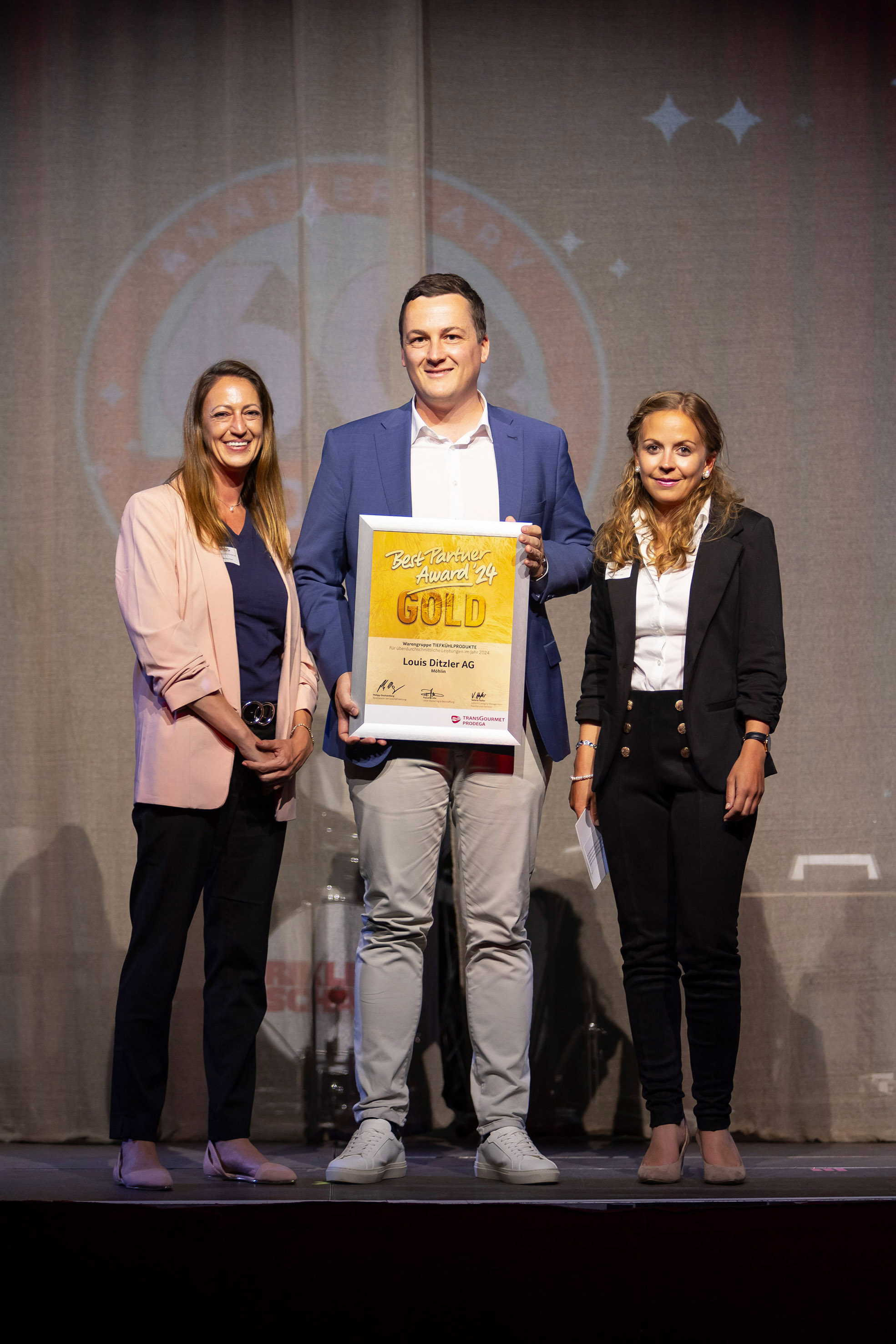 Tiefkühlprodukte: Christa Pfister, Transgourmet Schweiz AG, Pascal Schiller, Louis Ditzler AG, Valerie Hofer, Transgourmet Schweiz AG.