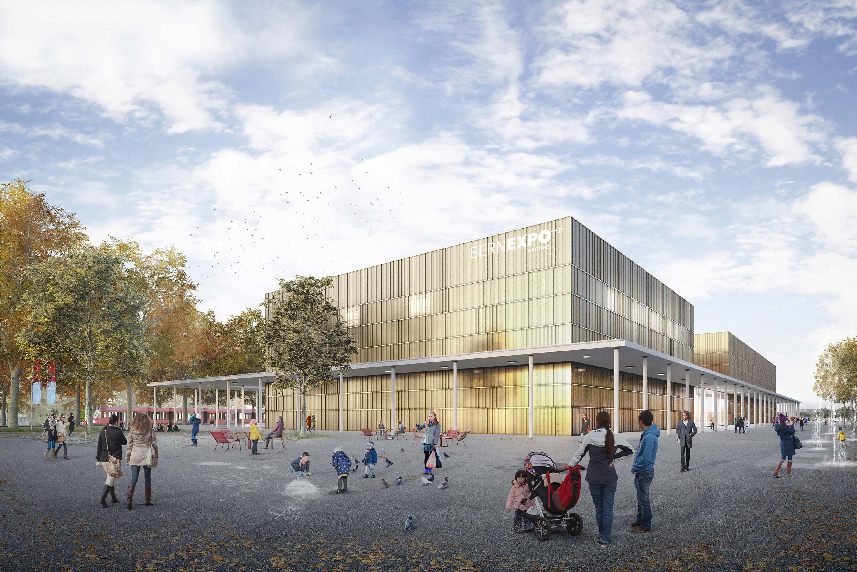 Mit der Eröffnung der Neuen Festhalle 2025 erhält Bern einen vielseitig nutzbaren Neubau mit Platz für bis zu 9000 Personen und damit neues Potenzial für den Messeplatz Bern.