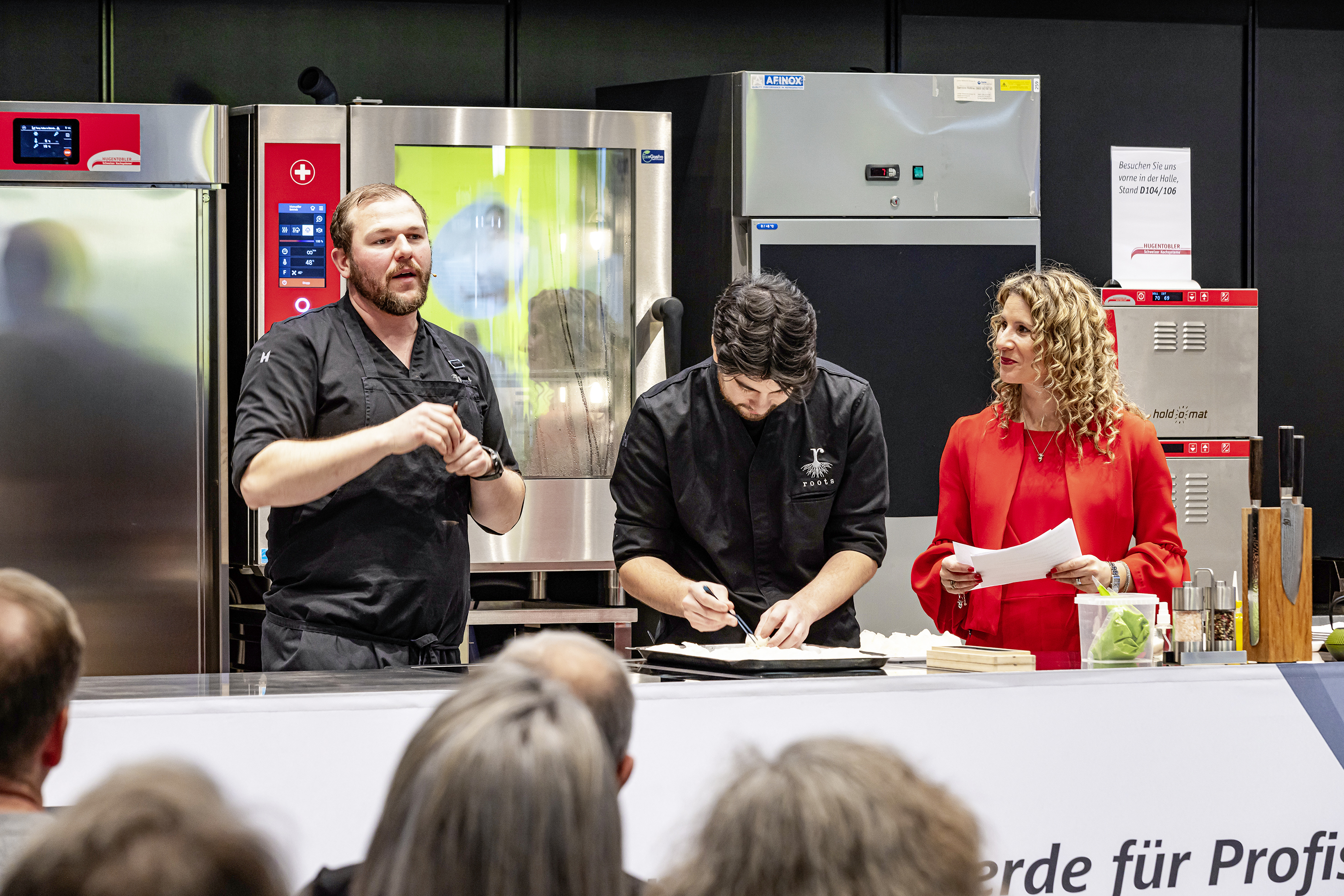 Sternekoch Pascal Steffen vom Restaurant Roots in der Kocharena 2023: Lernen von den Besten.