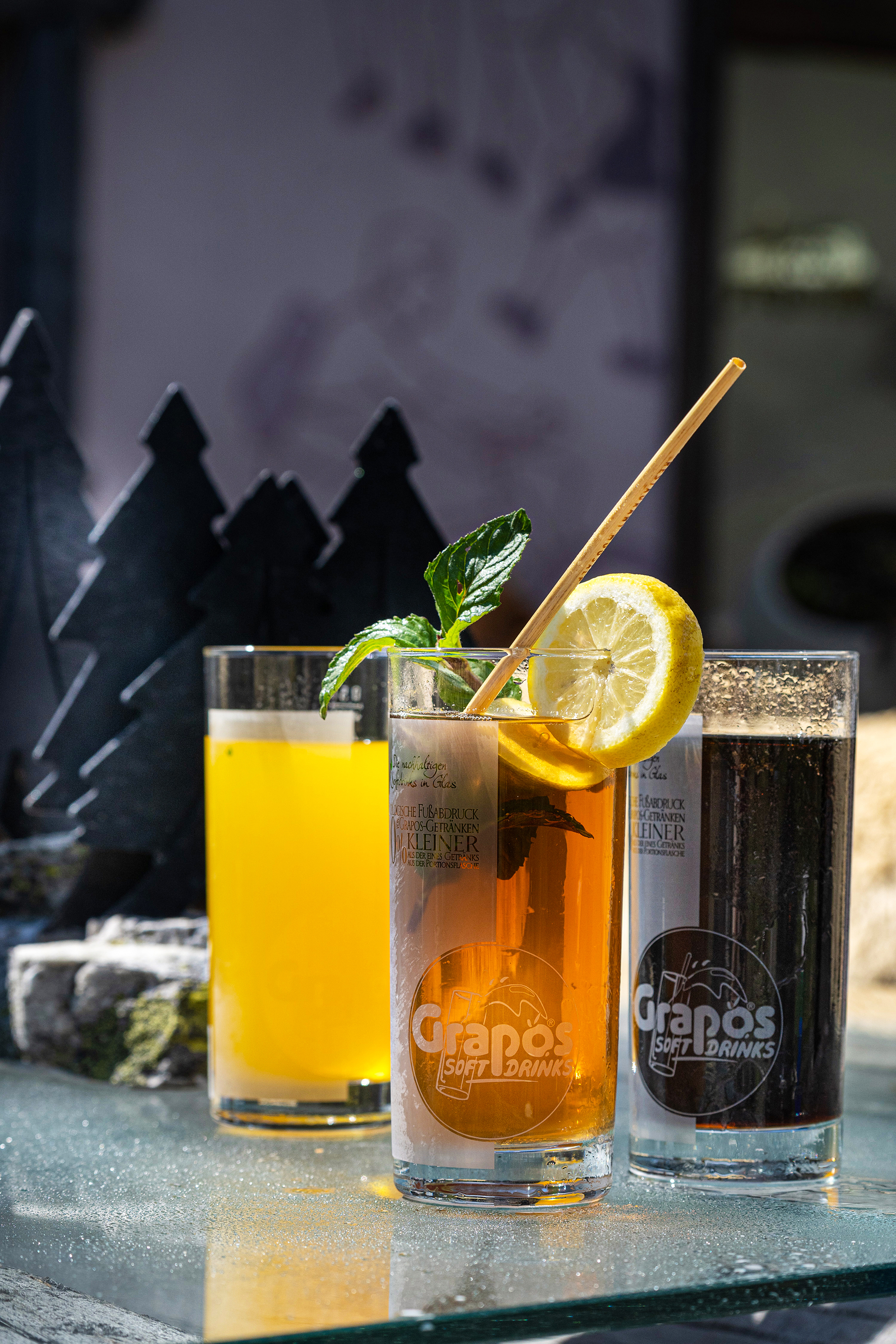 An warmen Sommertagen sind die Softdrinks aus dem Grapos Schankomat heiss begehrt.