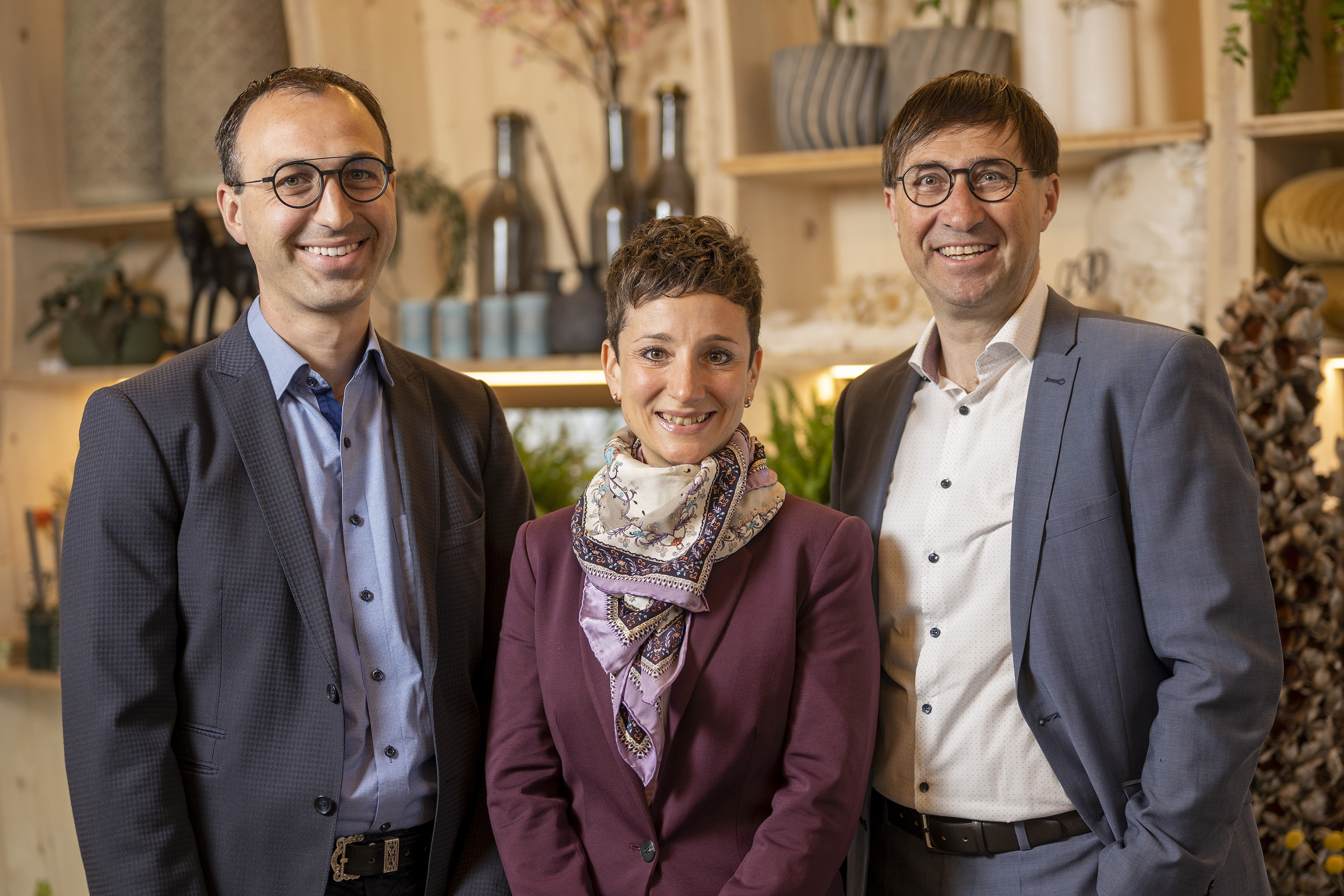 Das neue Führungsteam: v.l.n.r. Christian Huber, Andrea Eigenmann, Roberto Wittwer.