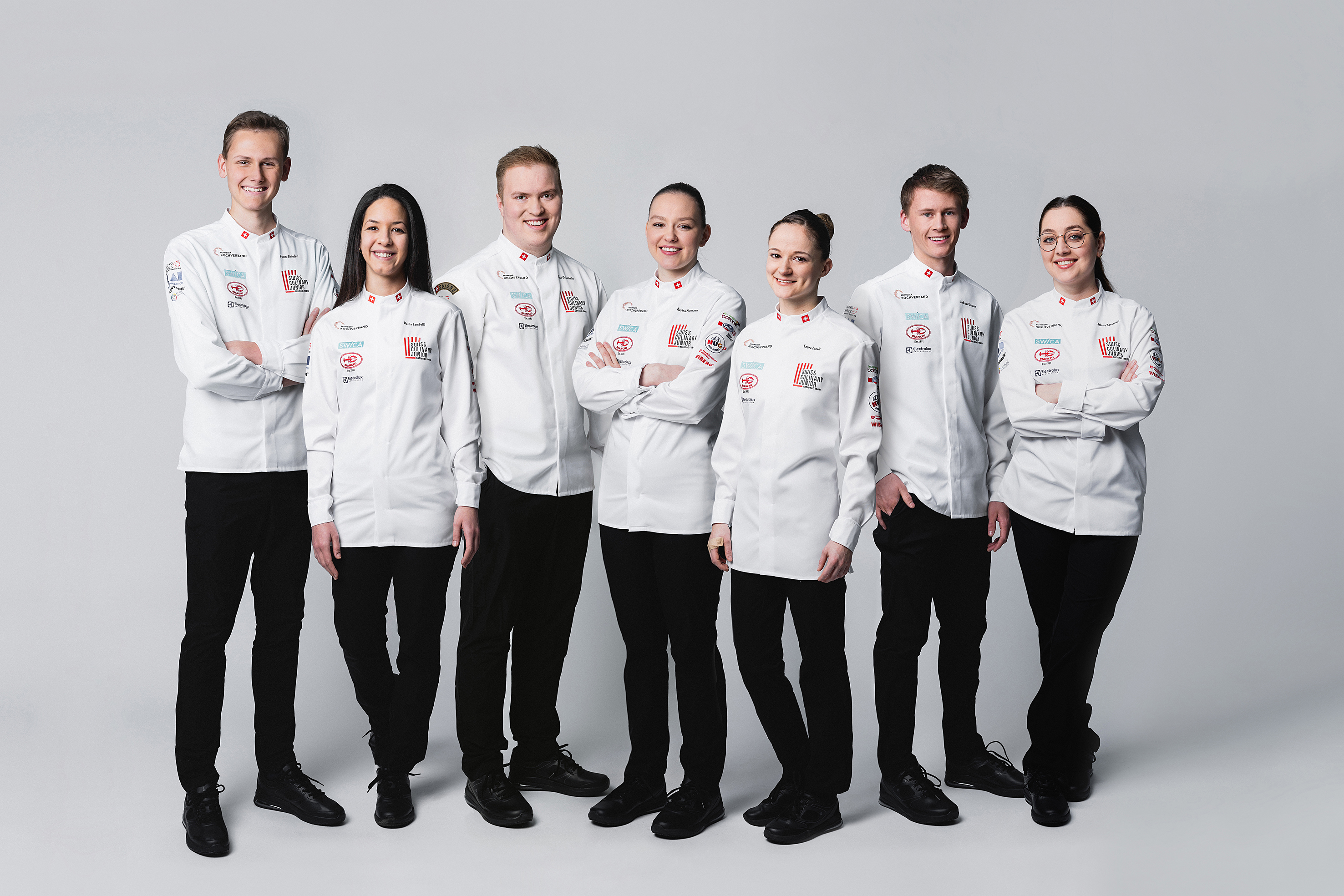 v.l.n.r. Fynn Thielen, Dalila Zambelli, Simon Grimbichler, Karina Fruman, Laura Loosli, Andreas Grossen, Athina Karavouzi, es fehlt: Nicole Lüthi