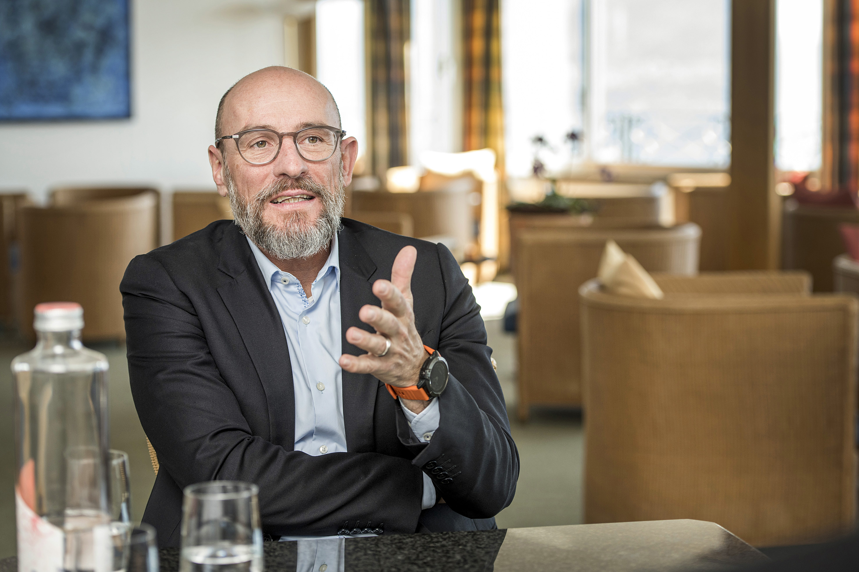 Gastgeber Bruno Caratsch: «Dank der kontinuierlichen Digitalisierung haben wir mehr Zeit für unsere Gäste.»