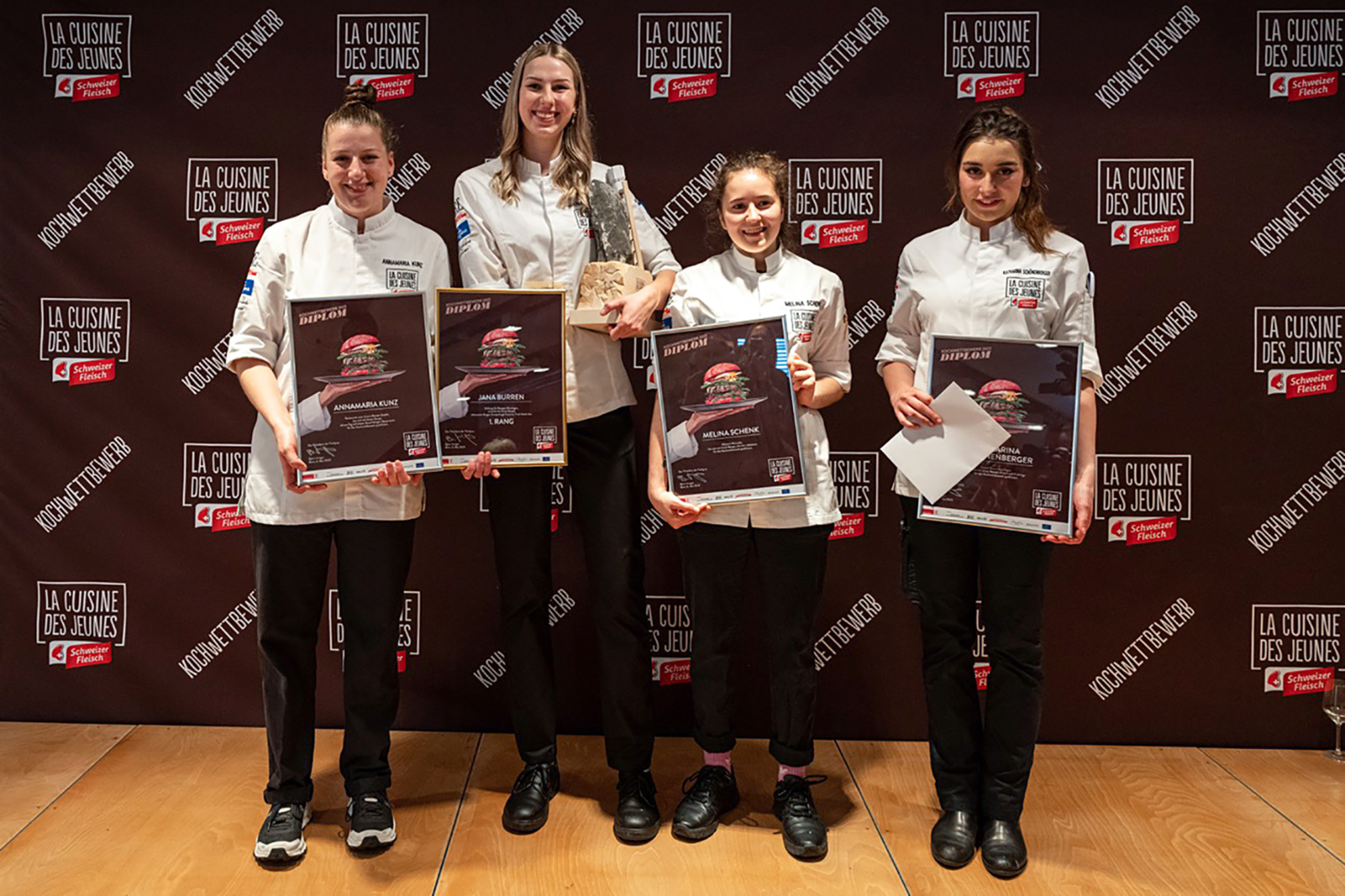 Annamaria Kunz, Jana Burren, Melina Schenk, Katharina Schönenberger (v.l.n.r.).