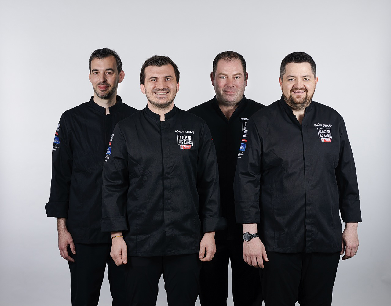 Die Jury (v.l.n.r.): Cyril Freudiger, Agron Lleshi, Fernando Michlig, Björn Inniger.