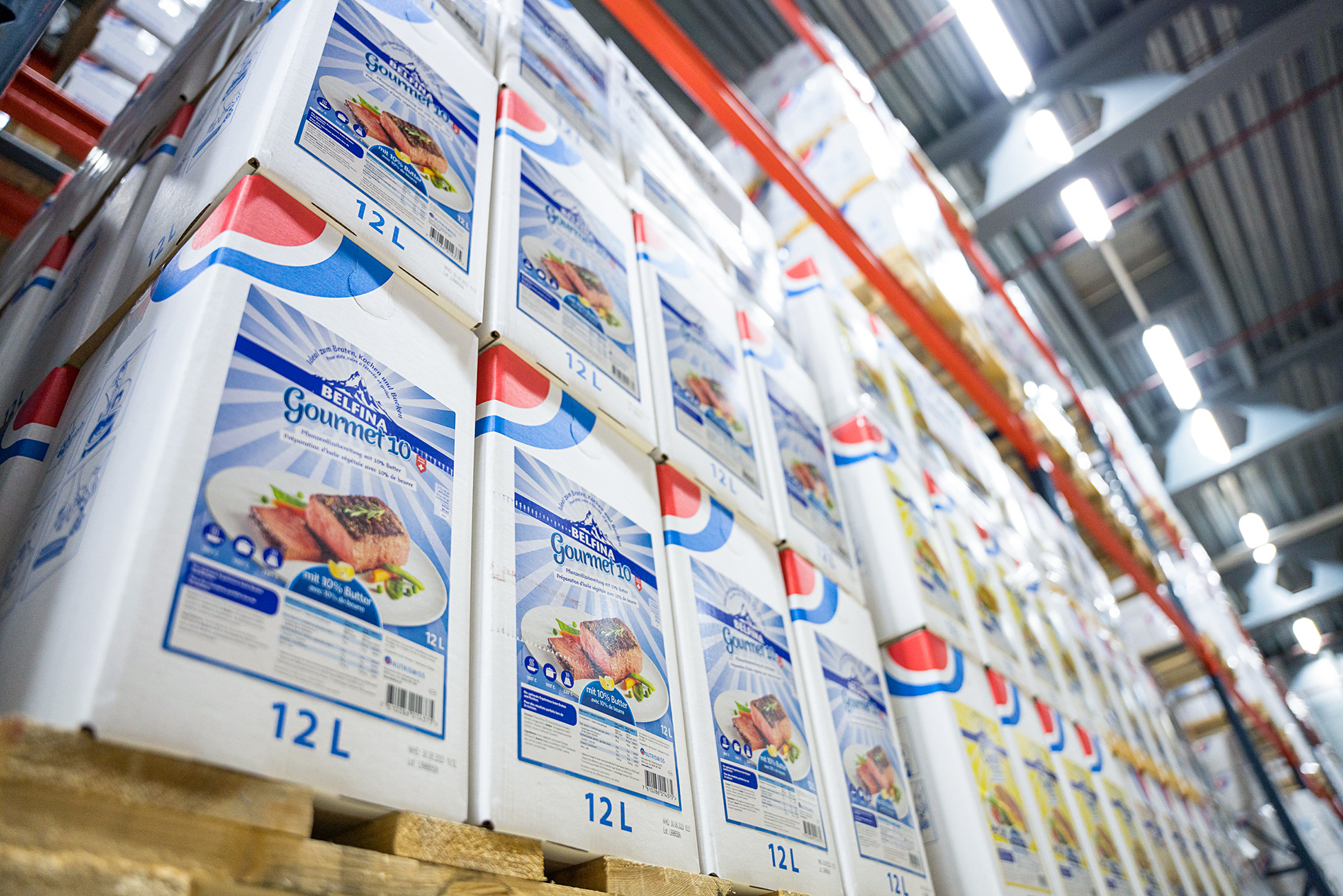 Alle Belfina-Produkte gibt es im Grosshandel in den gängigen Gastro-Einheiten von 1, 12 und 20 Litern. 